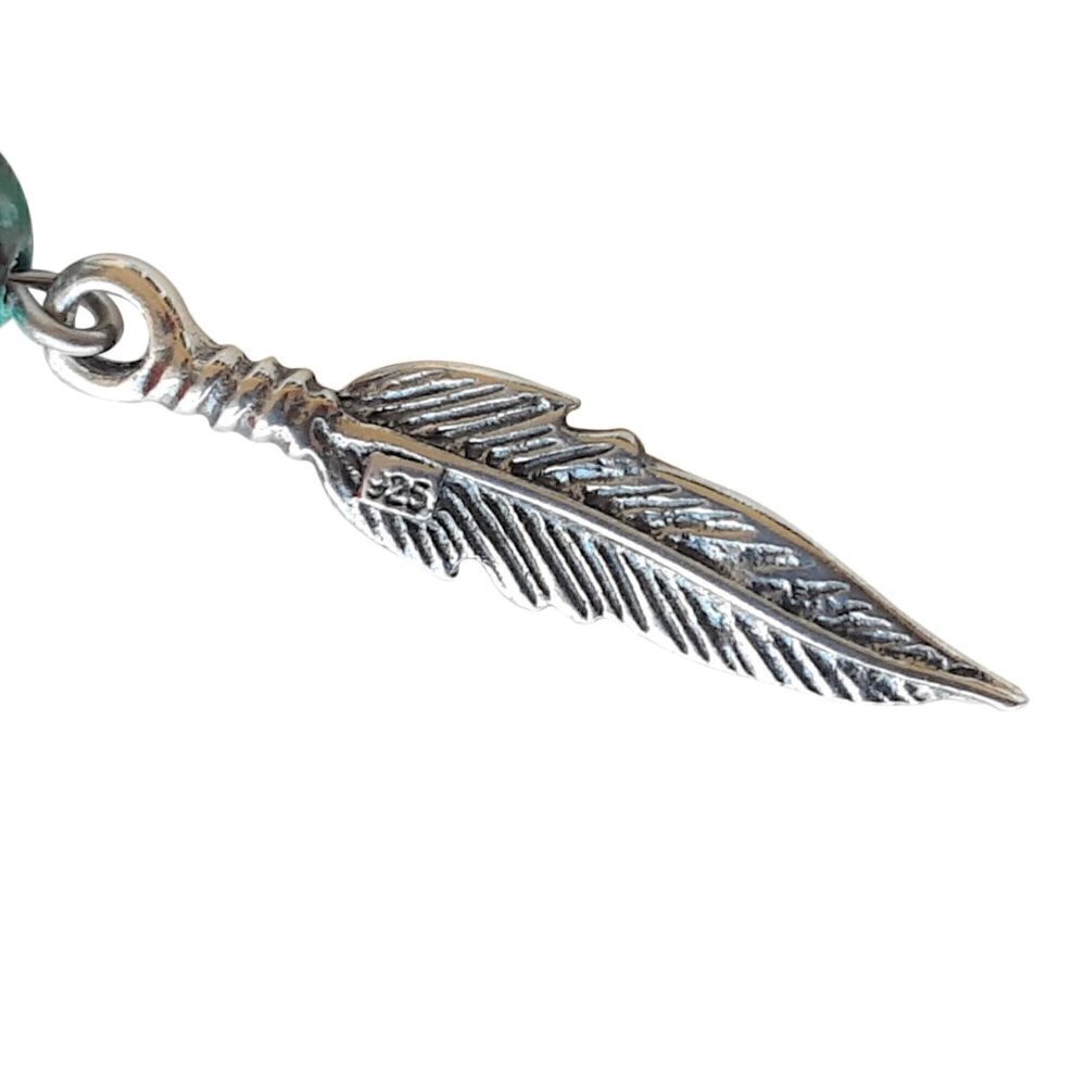 Feather Earrings Sterling Silver Women Girls Southwestern Jewelry Gifts Handmade - Picture 5 of 6